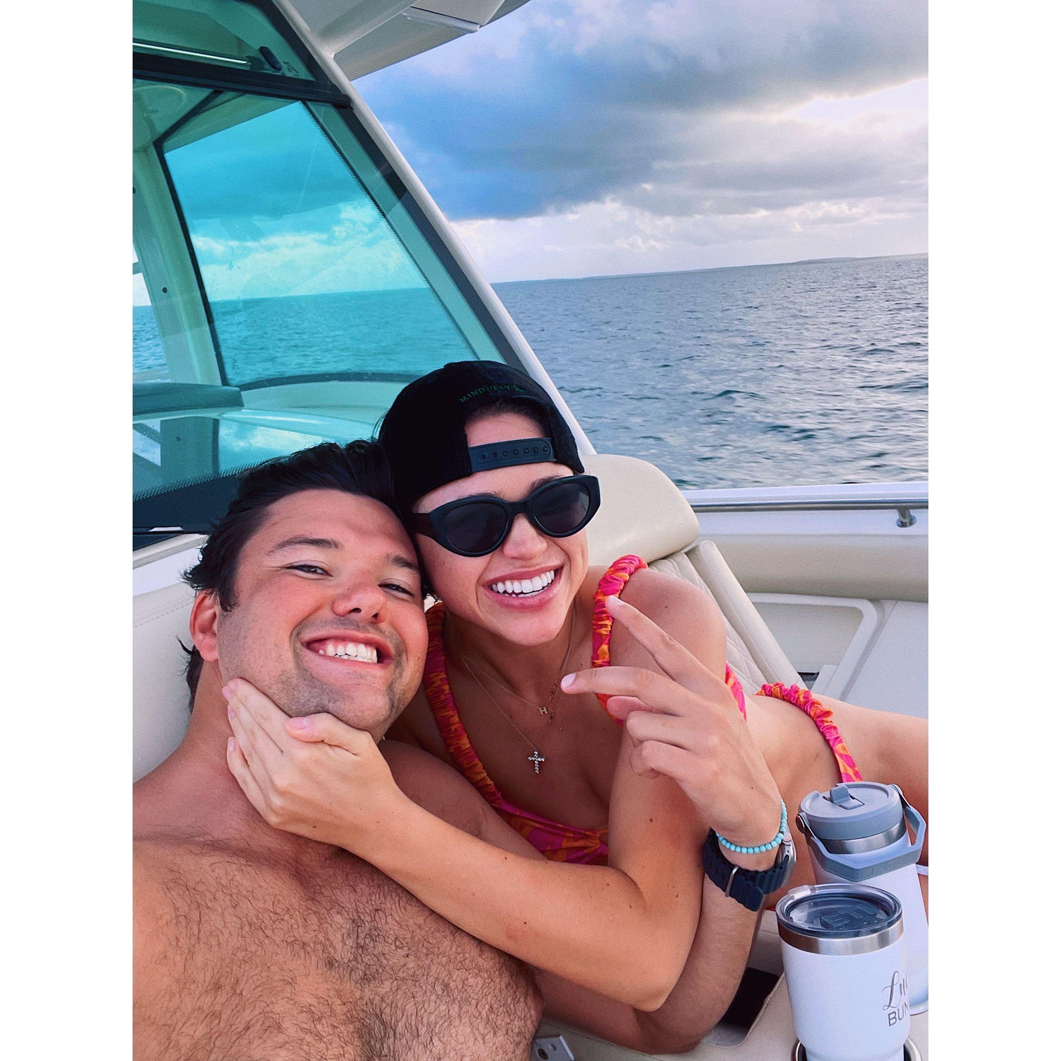 What most of our weekends look like! On the water!