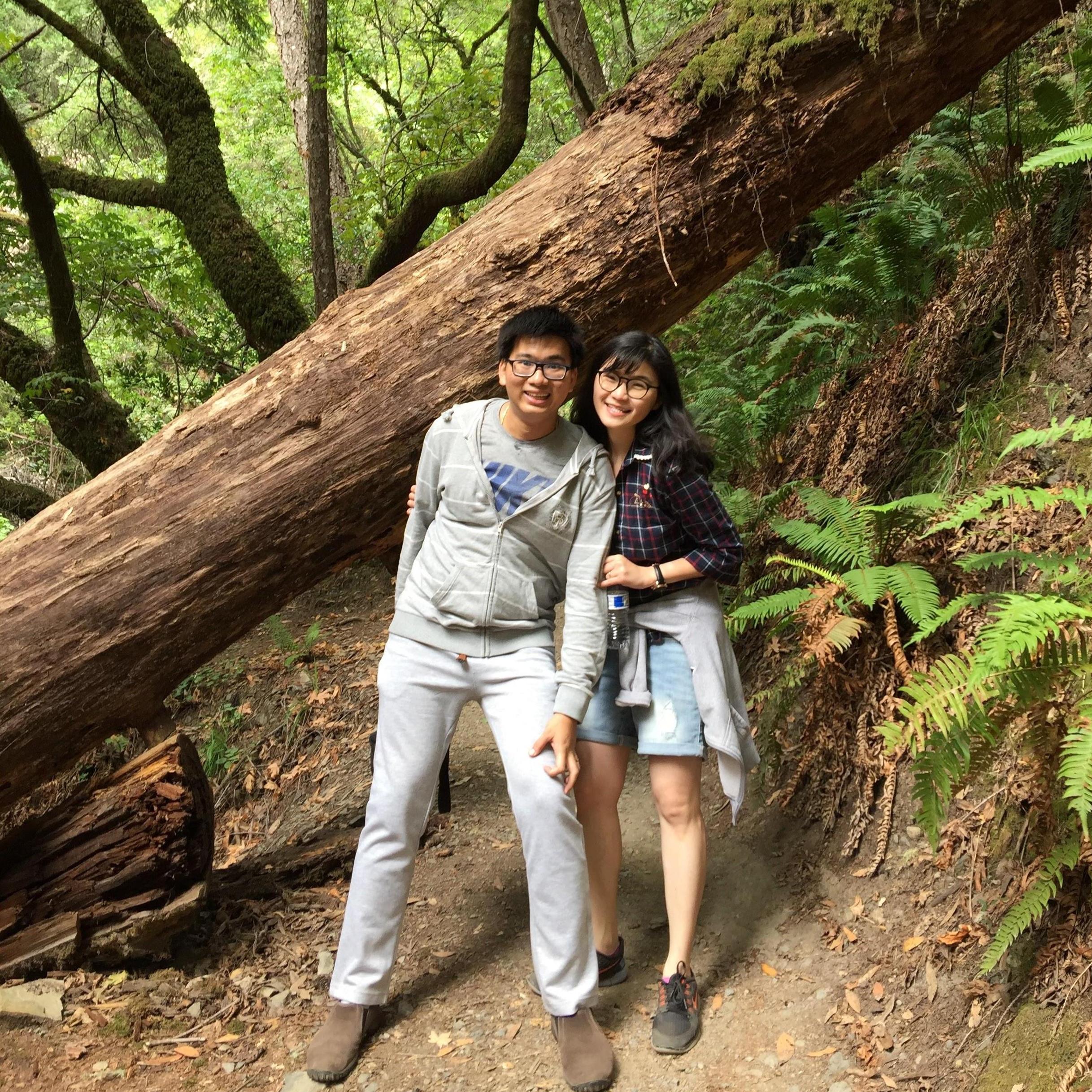 The second time, he visited me. We went hiking in Muirwood.