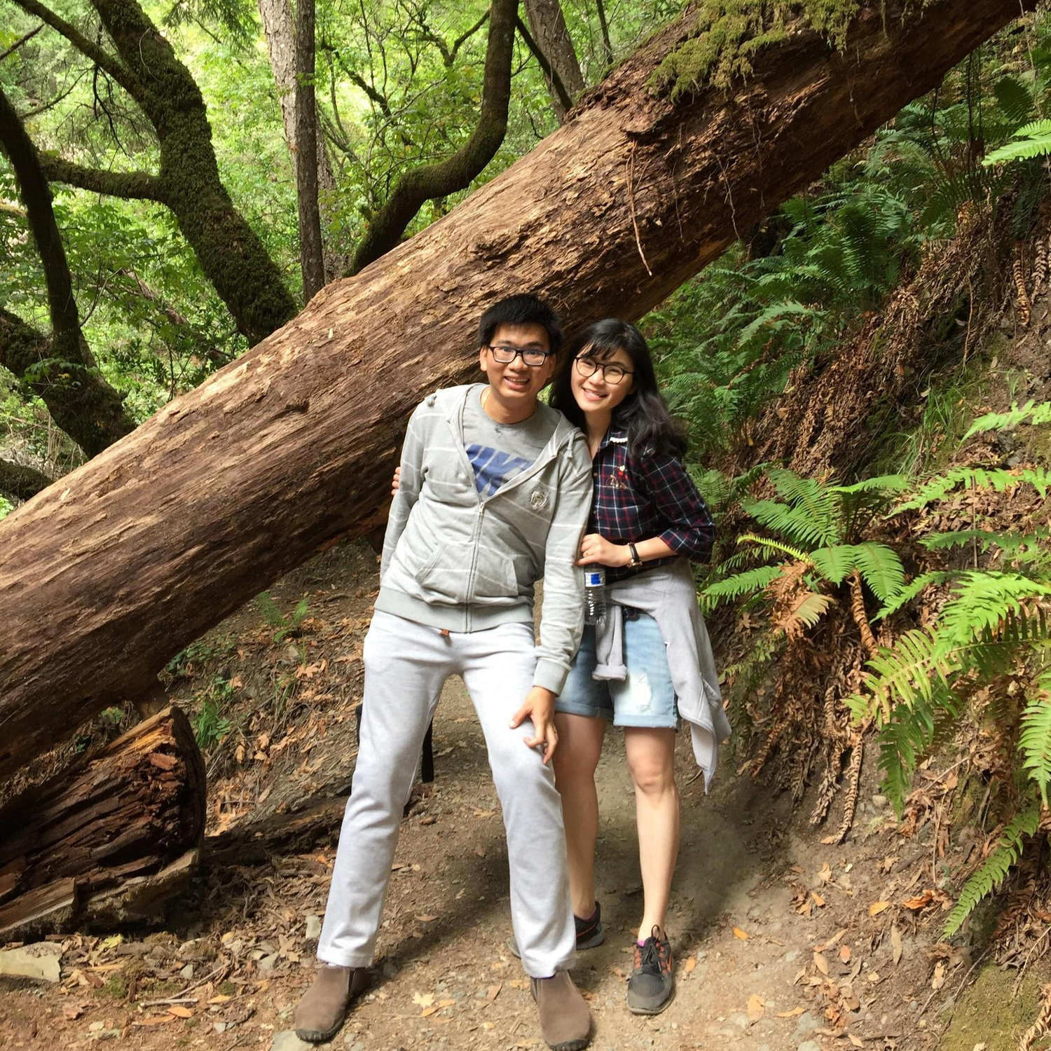 The second time, he visited me. We went hiking in Muirwood.