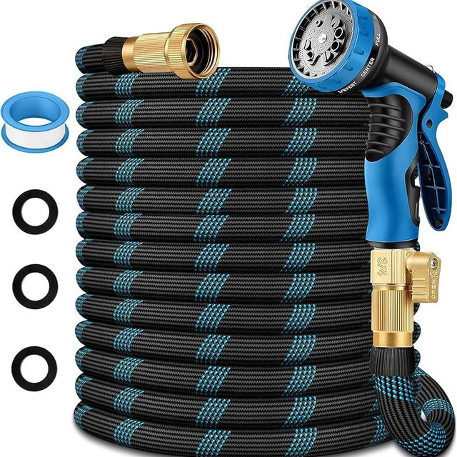 Garden Hose 50 ft, 2026 Upgraded Lightweight Garden Hoses,Ultra Durable & Flexible Water Hose,All-Weather Kink-Free Garden Hose,Sturdy,Abrasion Resistant Garden Hoses Pipes for Yard,Lawn,Outdoor