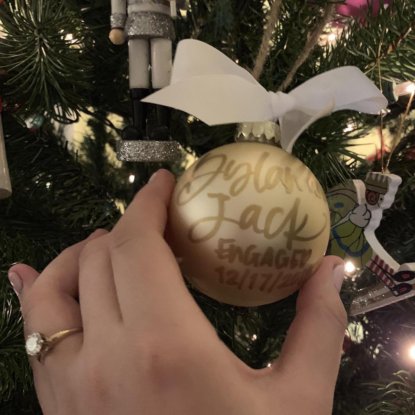 Our first present as an engaged couple!  Thank you Aunt Tracy and fellow Stoessers for thinking of us.  We love you guys!