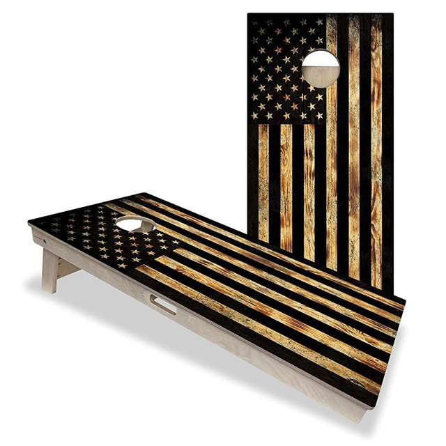 Professional Cornhole Boards - No Bounce! ACE Pro Series, Made of 3/4 inch Baltic Birch Plywood, Includes Handles, Made in USA, Pro Tournament Style, ACE Pro Player Approved