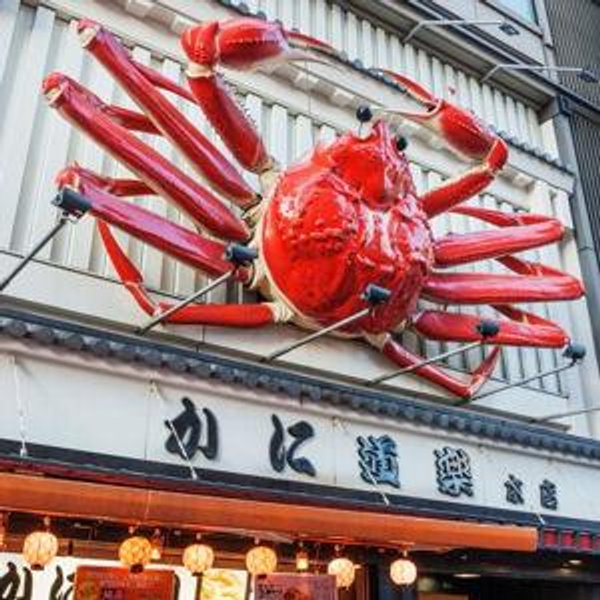Dinner For Two at Kani Doraku Dotonbori