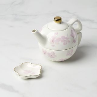 Spring Pansies Tea for One Set