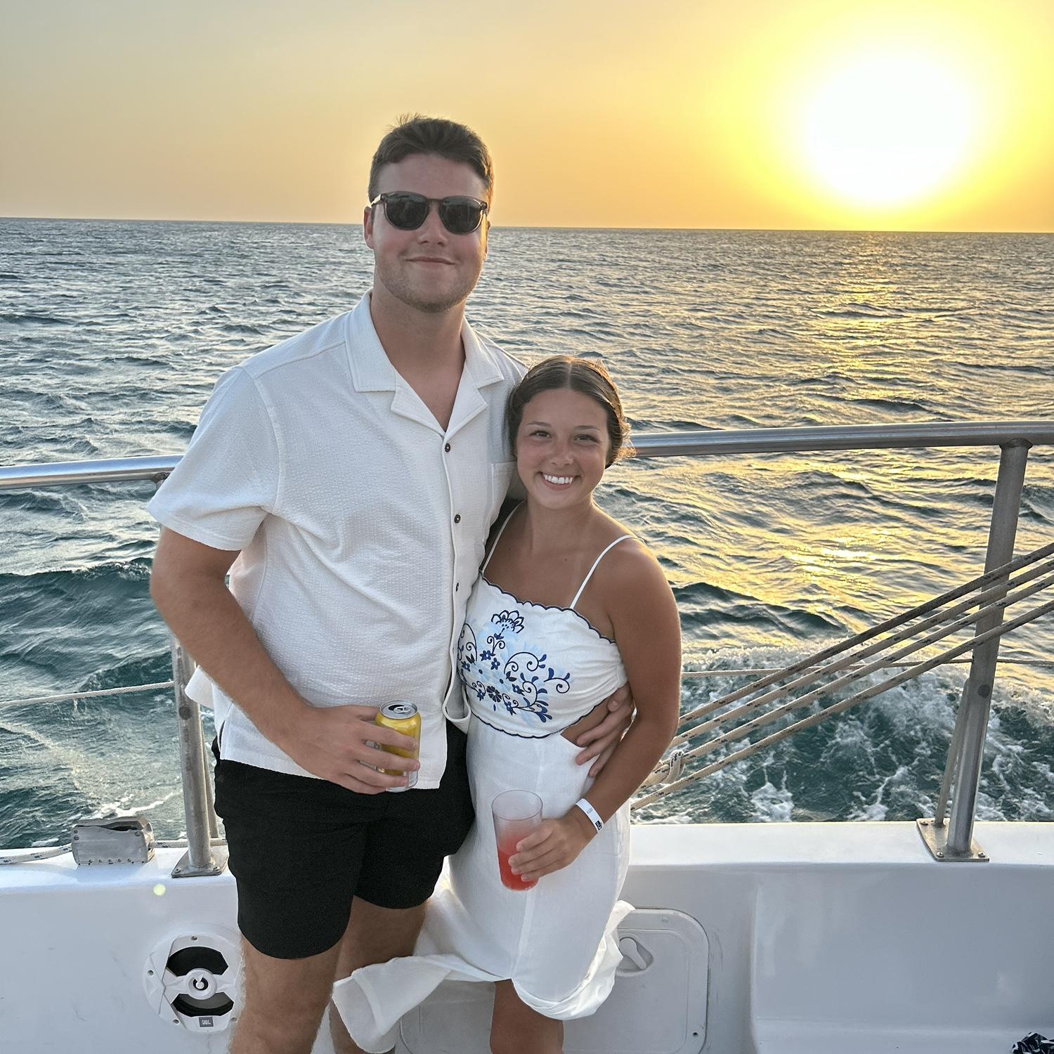 The night we got engaged in Aruba 2024!