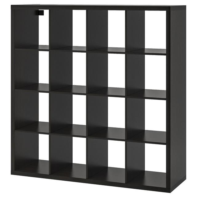 KALLAX Shelf unit, black-brown, 57 7/8x57 7/8