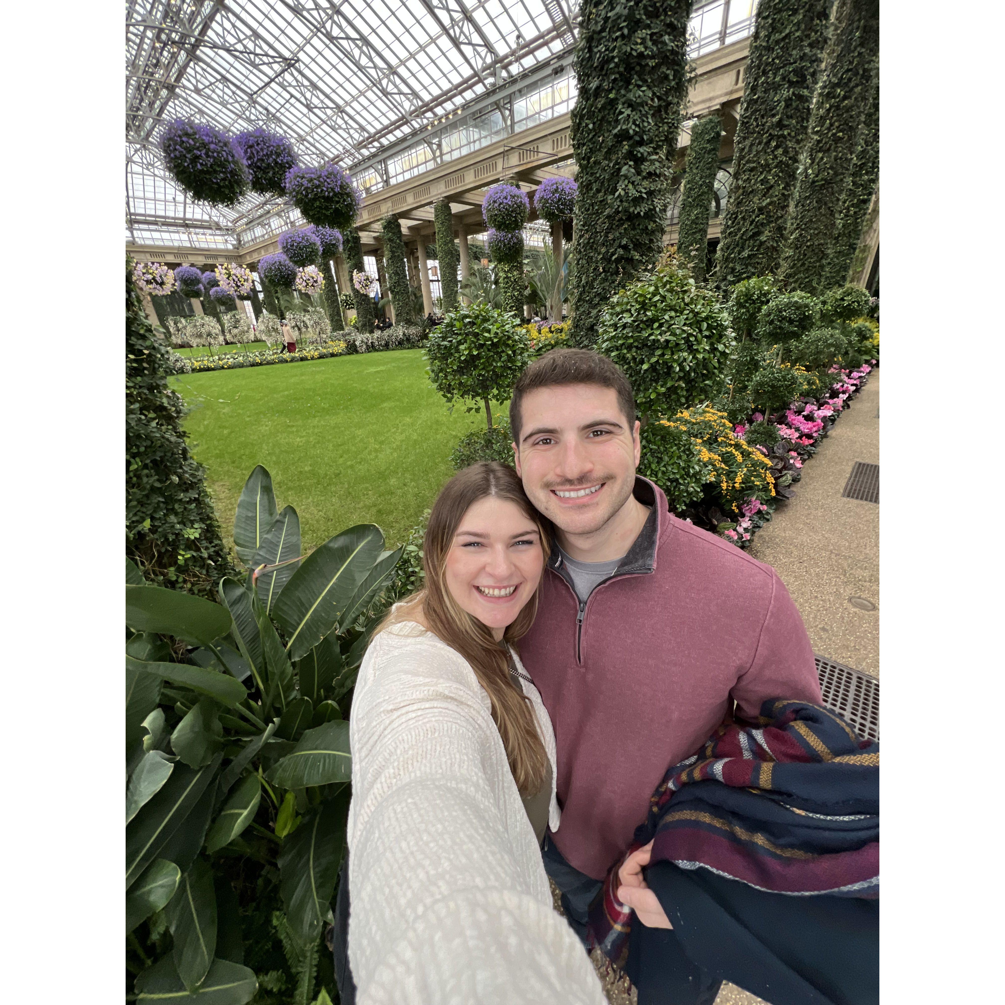 gift of a million flowers at Longwood Gardens for Valentine's Day!