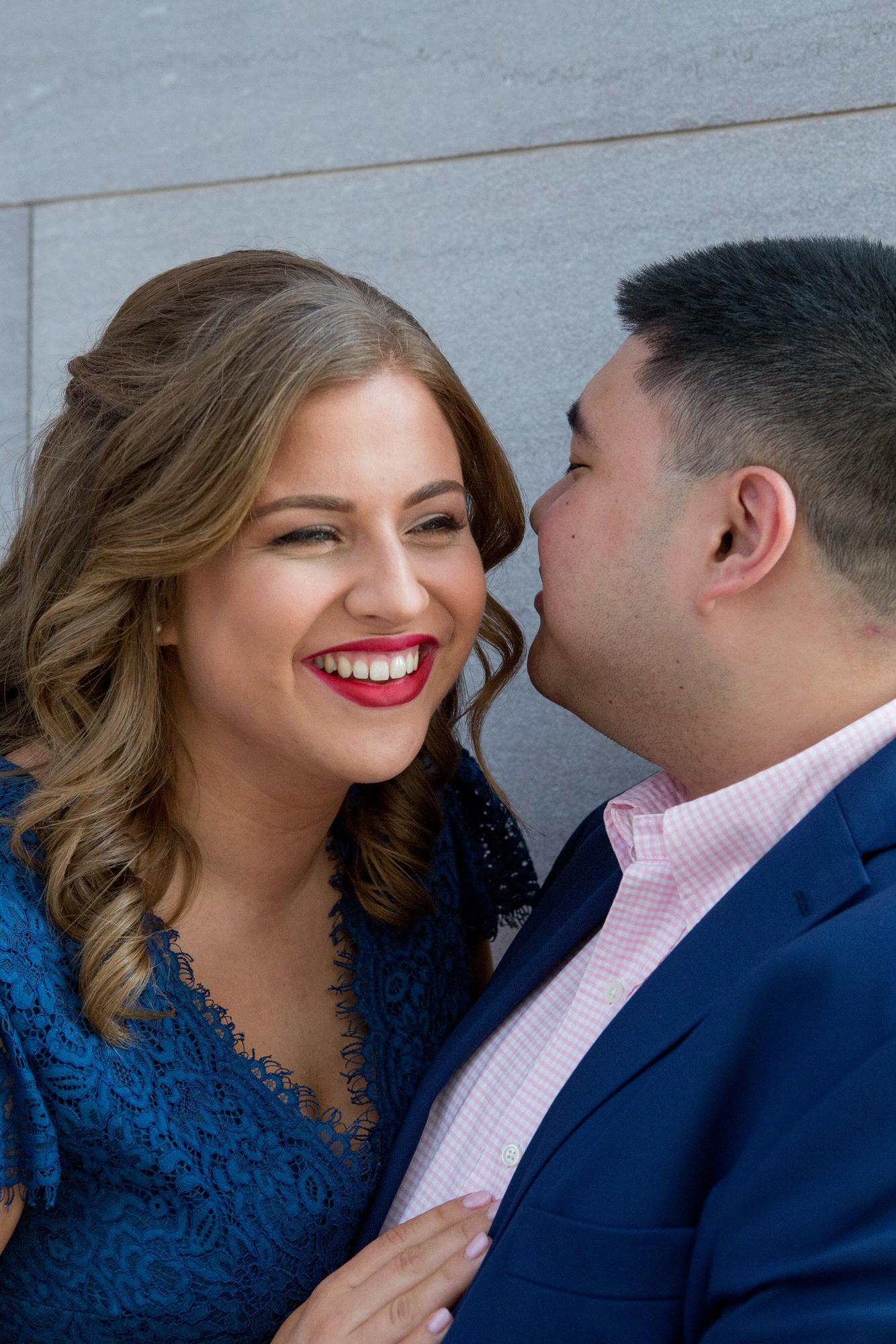 Engagement pictures at the National Gallery of Art, February 2020. (Kate Grace Photography)