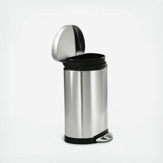 Small Stainless Steel Semi-Round Step Can