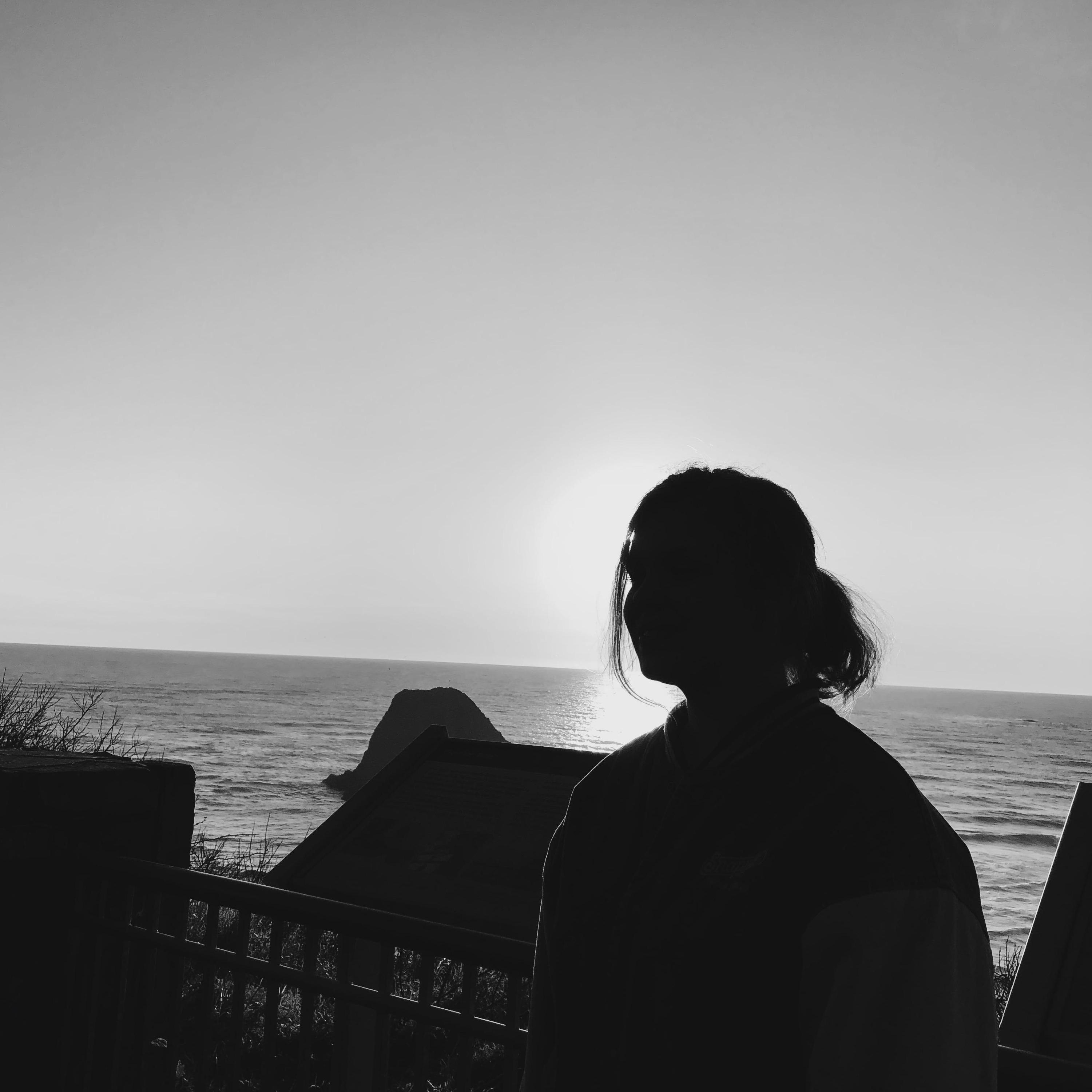 Shady woman in Cannon Beach
((Spring Break 2018: Oregon))