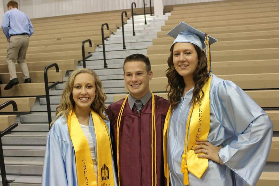 Somehow the only picture I have of Zac and I at our high school graduation
