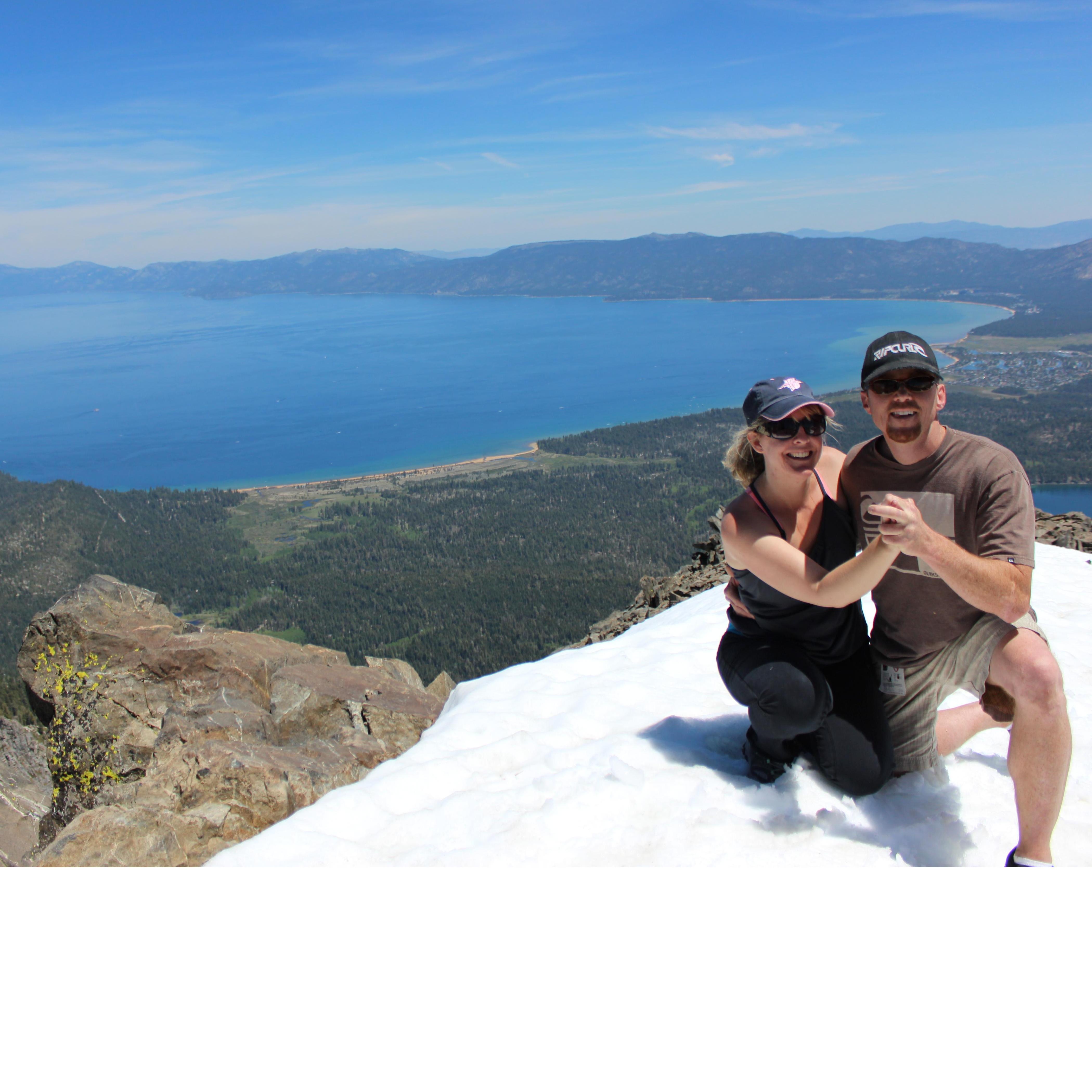 Top of Mt. Tallac Lake Tahoe - May 2014