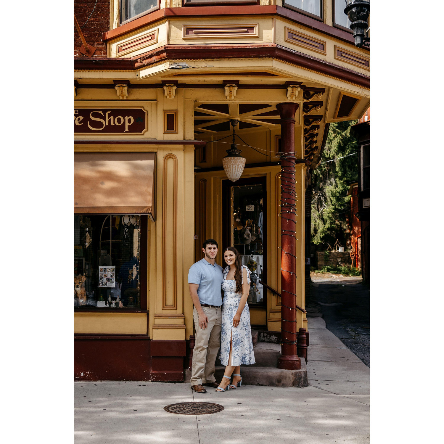 the street corner in Jim Thorpe where Billy proposed