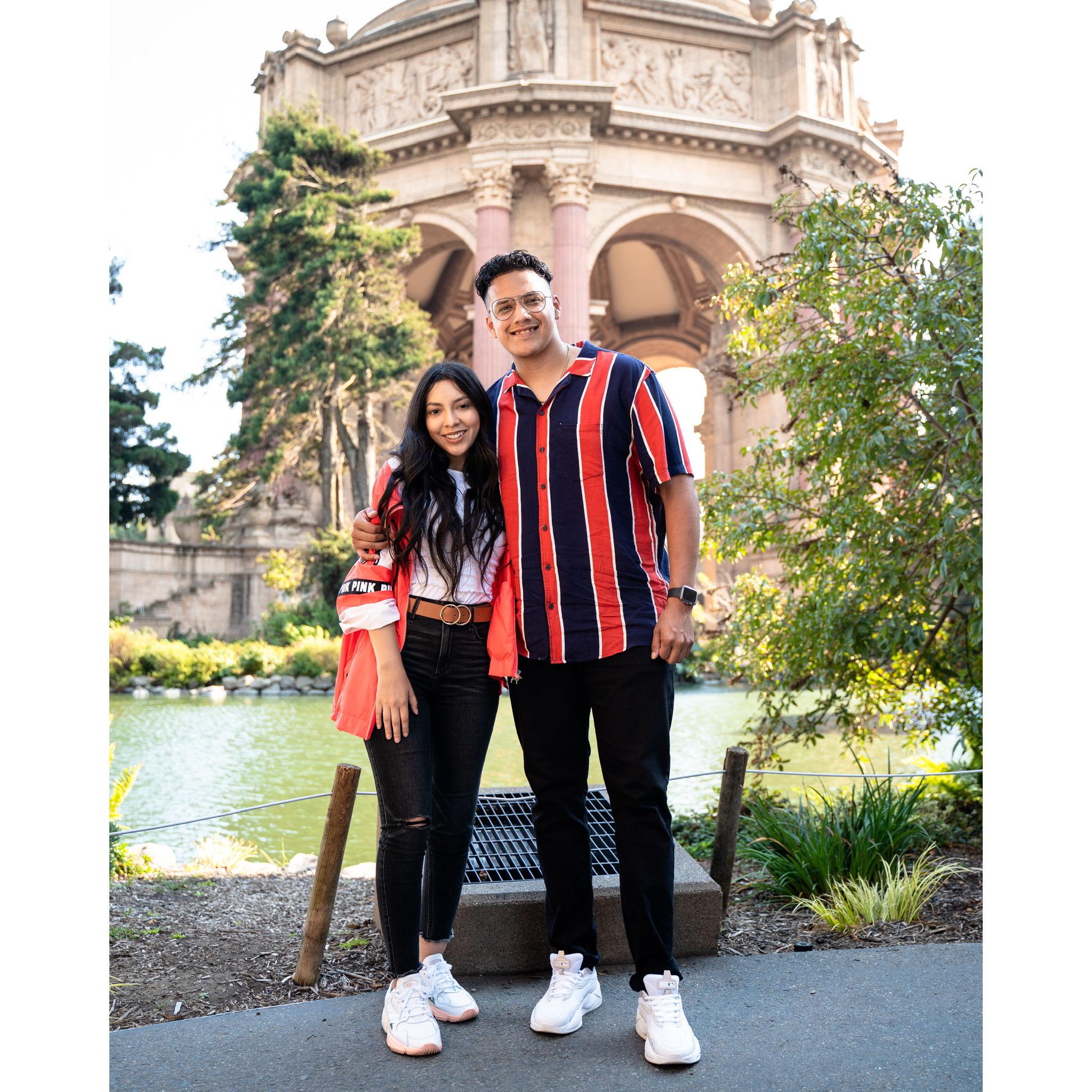 This was one of our first dates- exploring San Francisco together