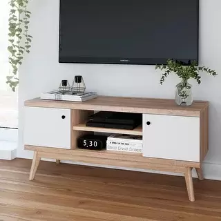 Living Skog Mid-century MDF TV Stand for Tv's up to 50 inches (Walnut color please)