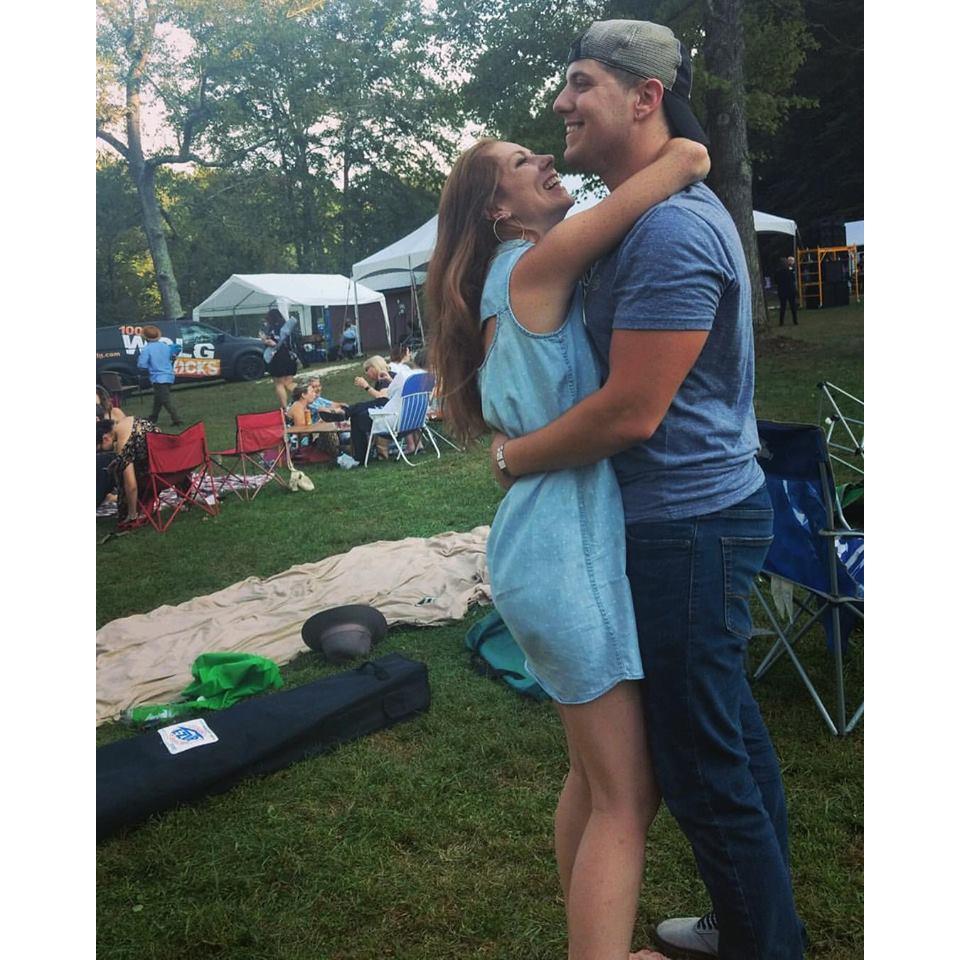 After a couple hours of pleading, I finally got him to dance with me at the Wine & Jazz festival!