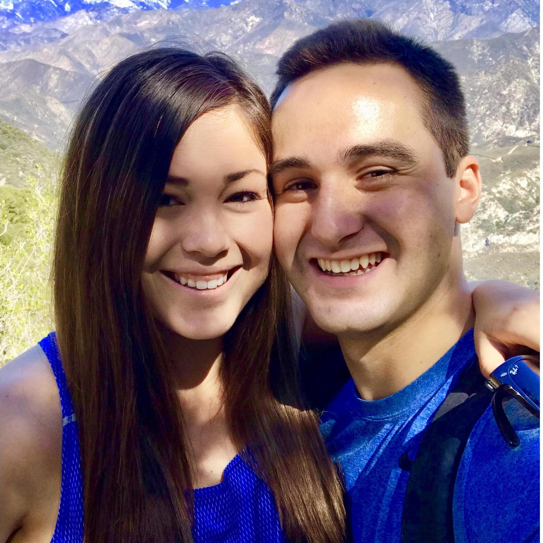 Our first picture together EVER, not our best pic lol but such a special day (we had a hiking date)