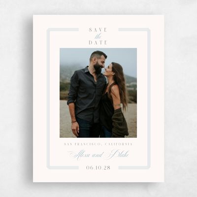 Dusty Blue Wedding Save the Date - Felicity Photo