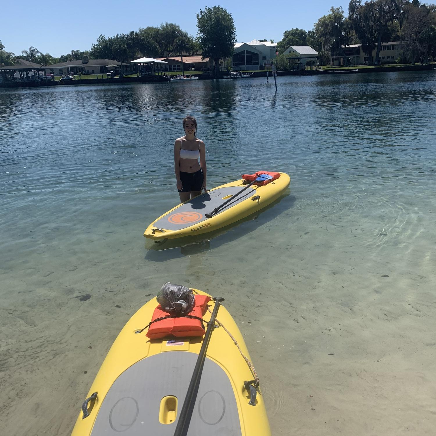 Paddle Boarding with Manatees, Crystal River, FL