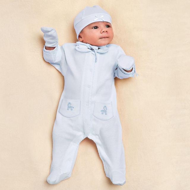 Sofija Pale Blue Babysuit Gift Set