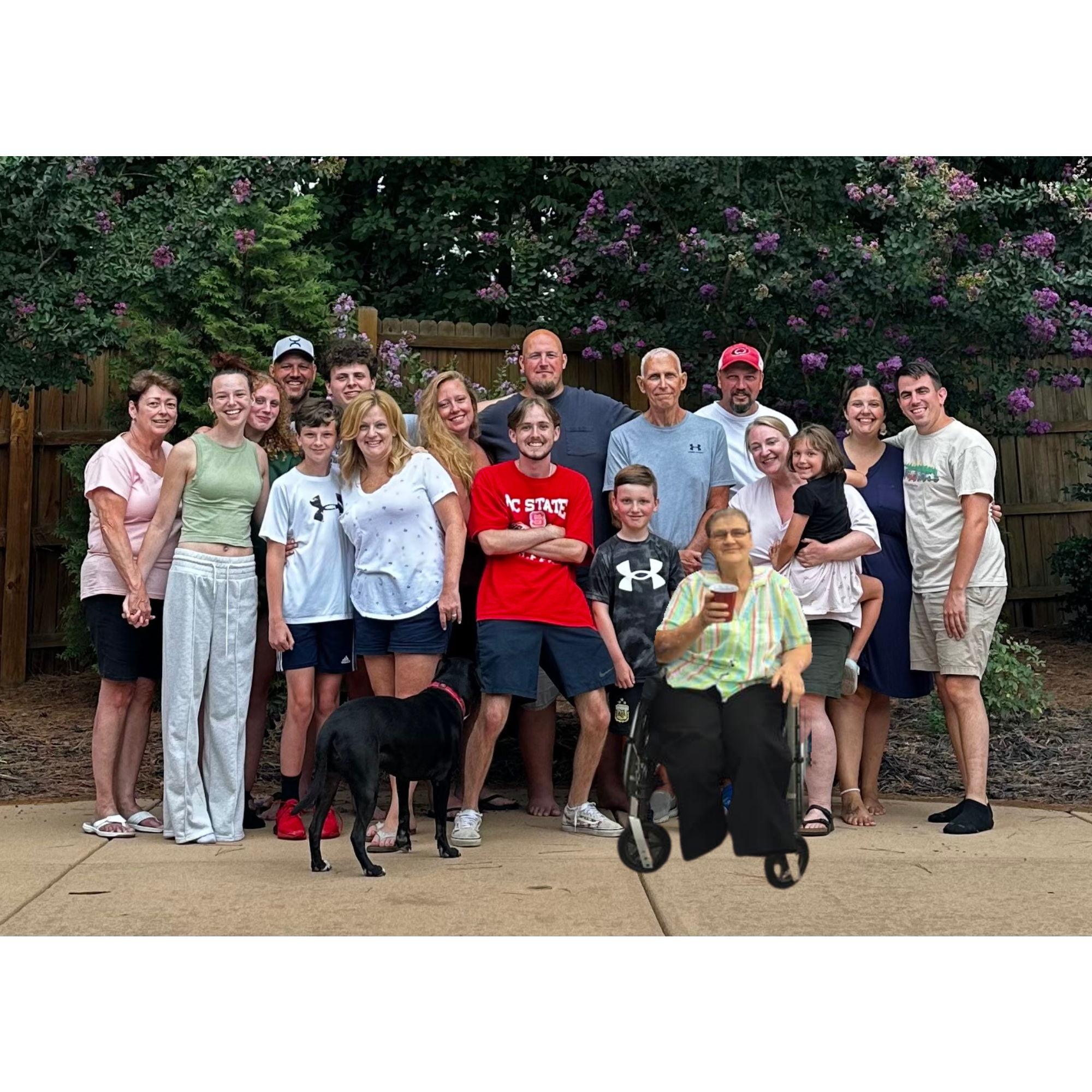 We love visiting family in North Carolina every summer.