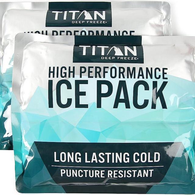 Arctic Zone Titan Deep Freeze Ice Pack- (2 Pack) 600 Gram High Performance Ice Pack - Long-Lasting, Puncture-Resistant Cold Pack Filled with Non-Toxic Gel…