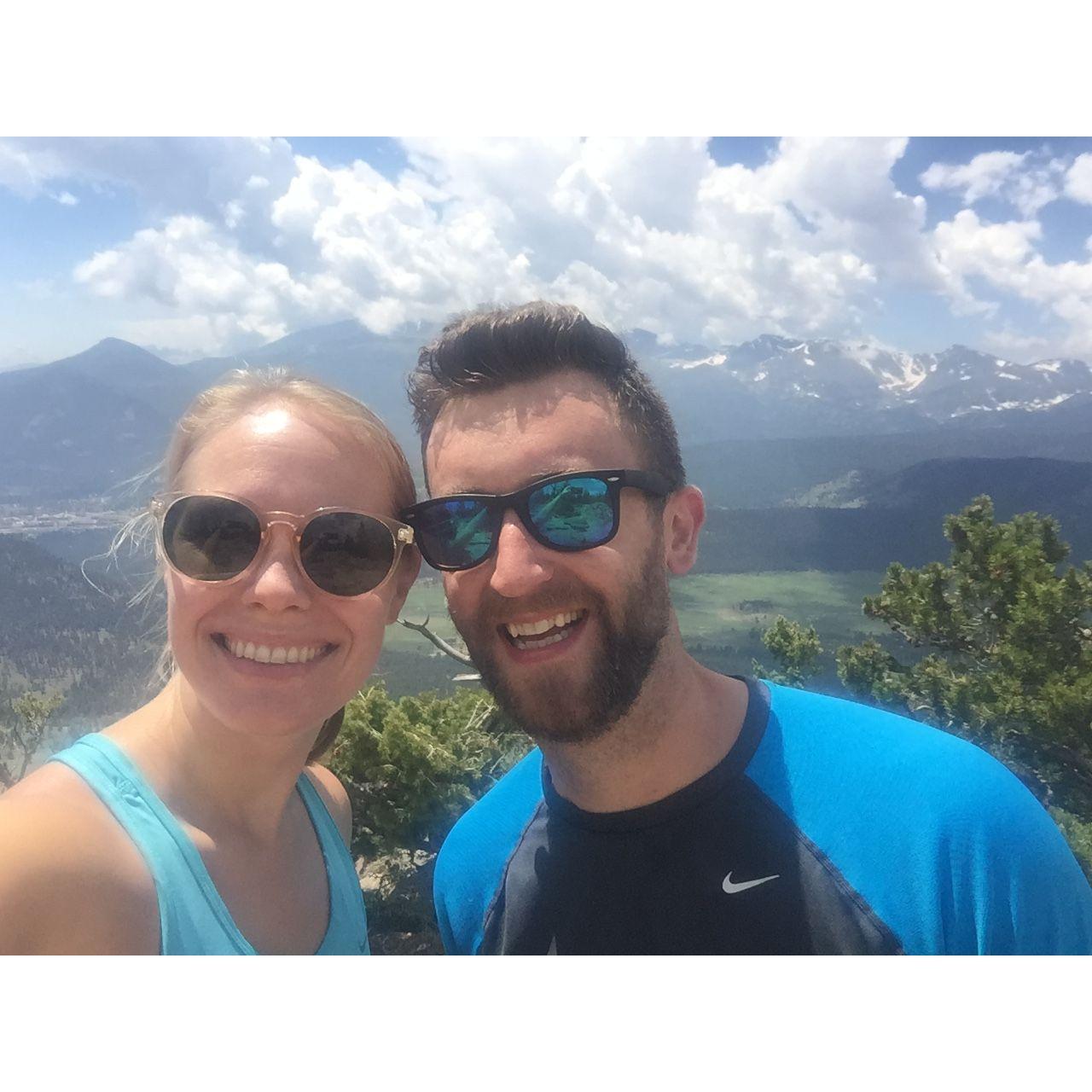 Once we were both in CO, hiking quickly became our favorite adventure, RMNP