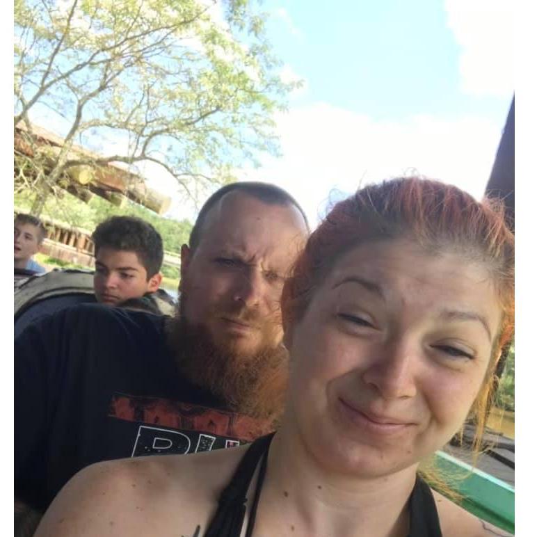 Bryan loves the log flume  Great Adventure 2019