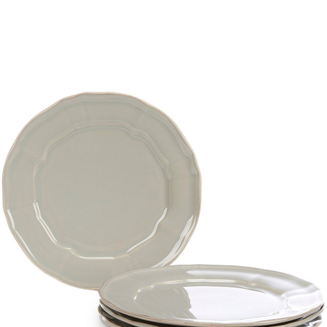 Southern LivingRichmond Collection Glazed Scalloped Dinner Plates, Set of 4