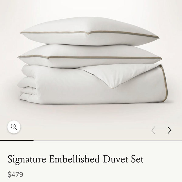 Signature Embellished Duvet Set - White/pewter/oak Trielle - KING/Cal. King