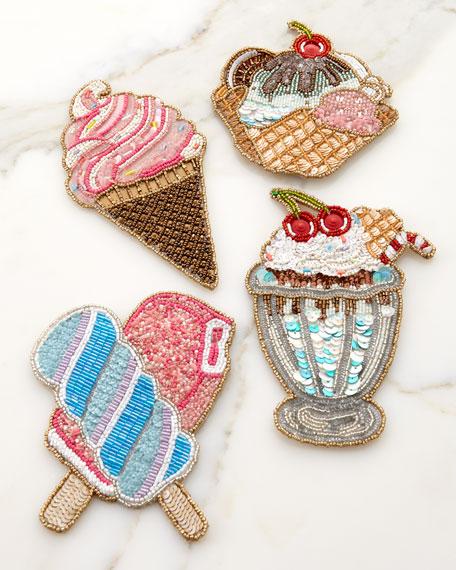 Kim Seybert Iscream Coasters, Set of 4