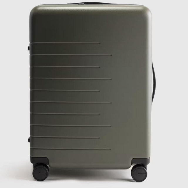 Expandable Medium Check-In Suitcase in Olive