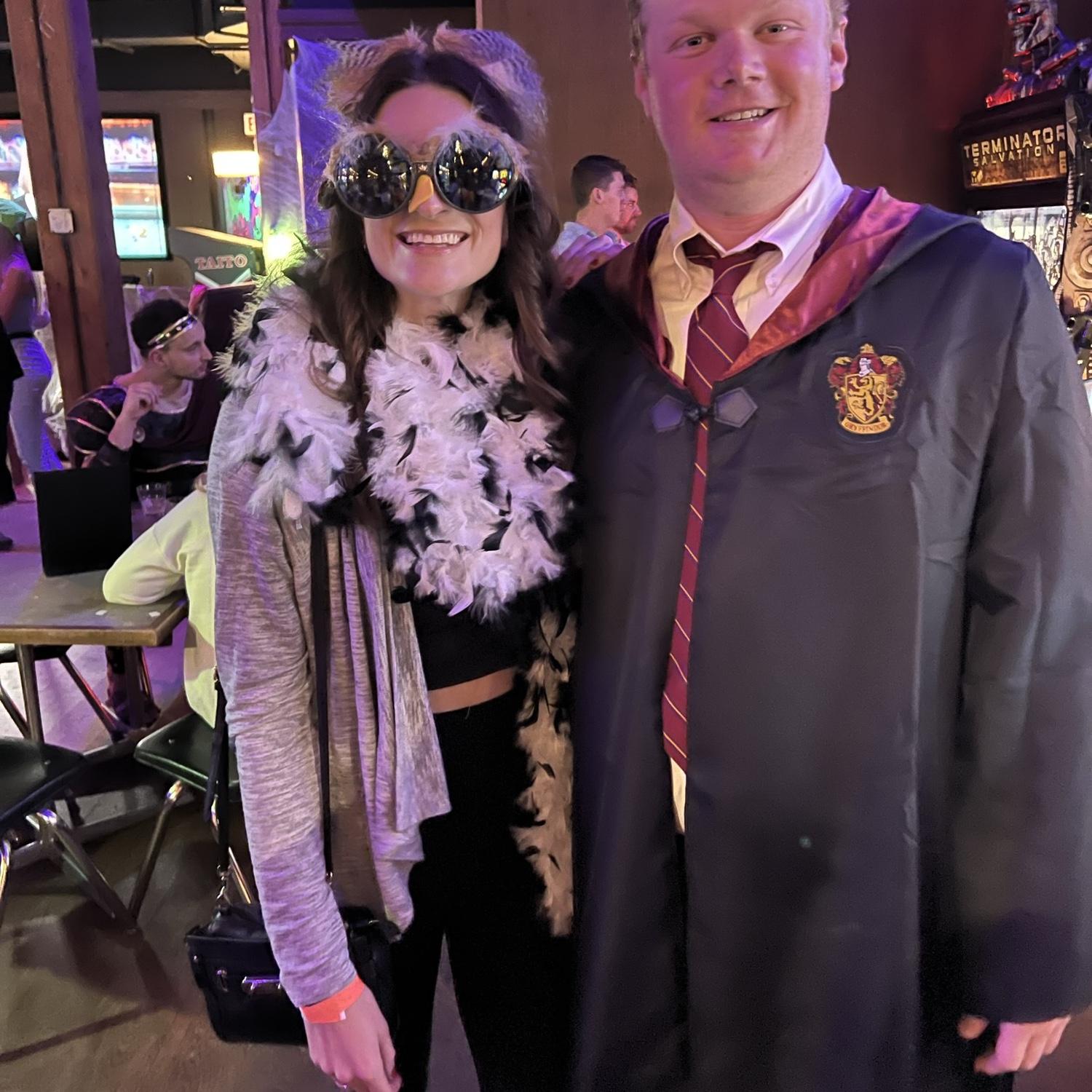 Hogwarts owl & Ron Weasley for Halloween
