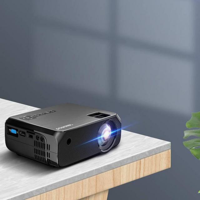 Bomaker 200 ANSI Lumen Wi-Fi Mini Projector Upgraded Full HD 1080P--GC355, Gray