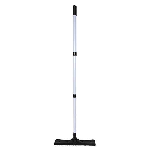 Evriholder SW-250I-AMZ-6, FURemover Pet Hair Removal Broom with Squeegee & Telescoping Handle That Extends from 3 - 5', Black & Yellow