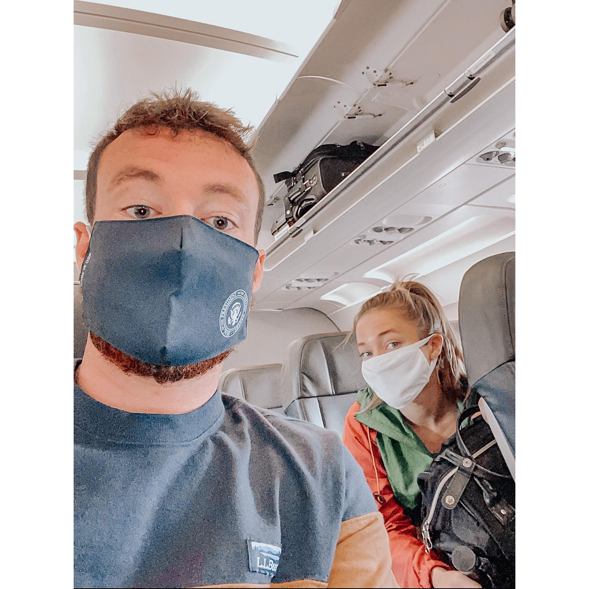 Traveling together for work was a blast - especially when it's back home to North Carolina.