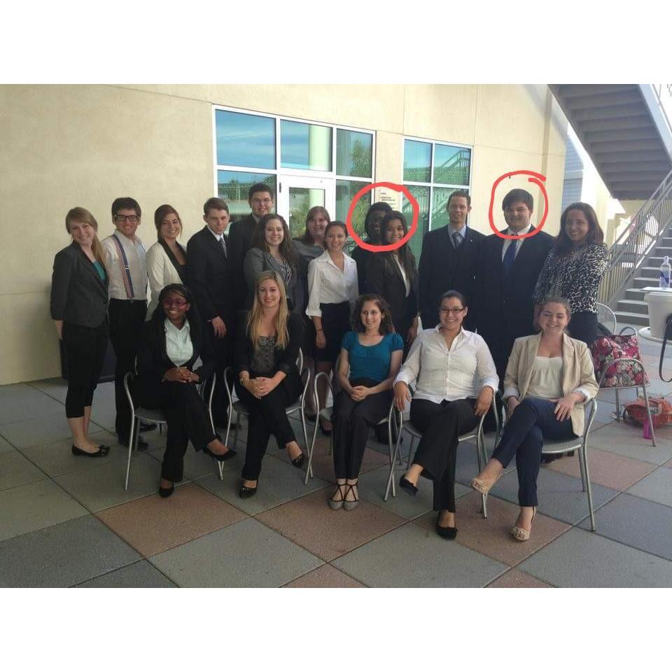 The post-mock trial competition photo - this is the day we met.