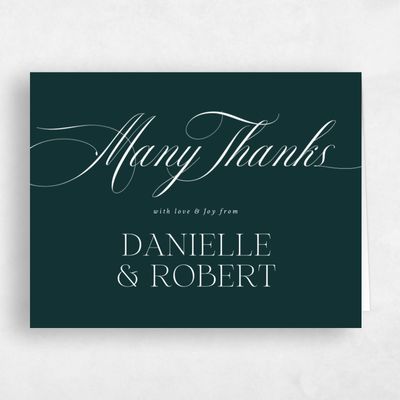 Multi-Colored Wedding Thank You - Hunter Landscape