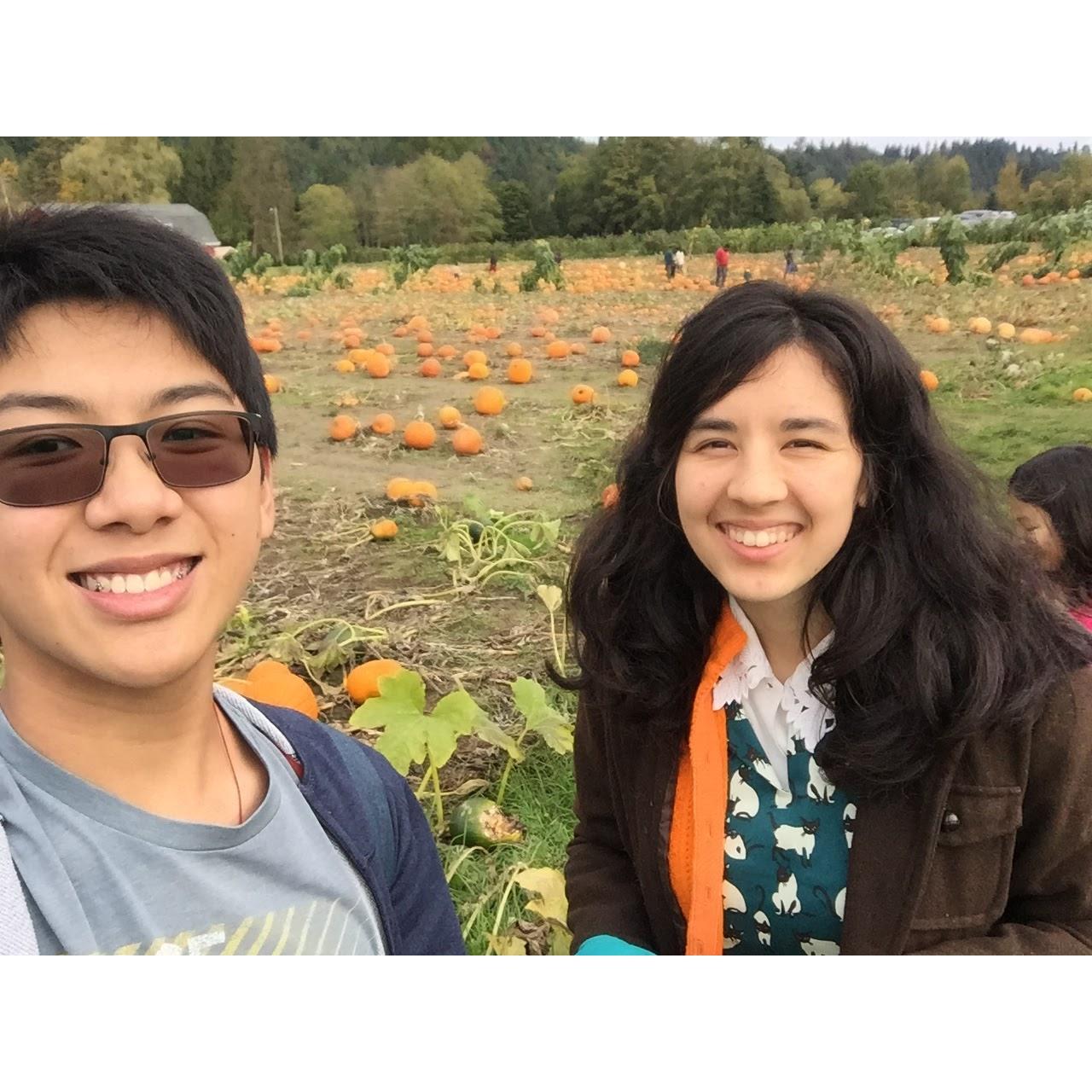 Punkin patchin' at Serres Farm