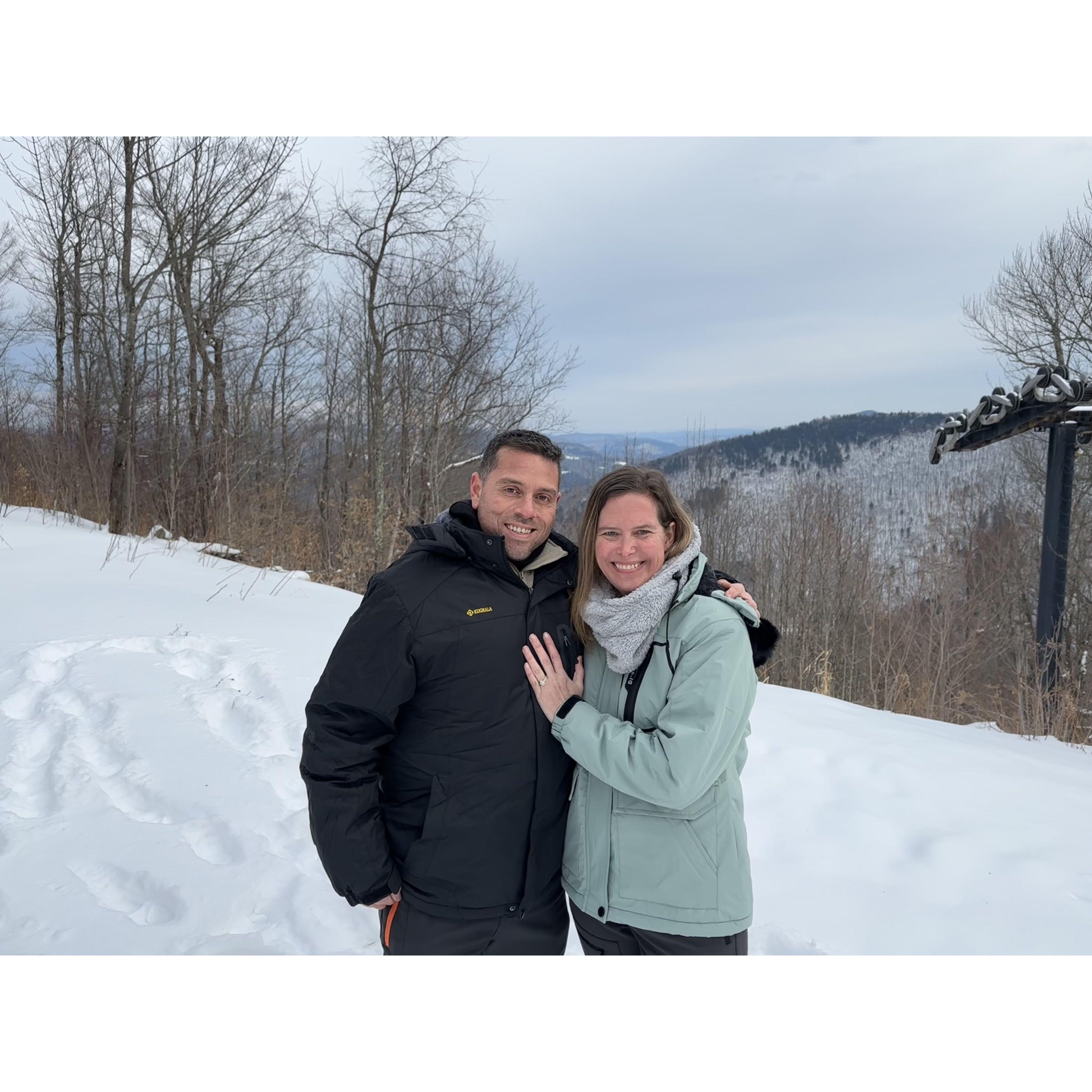 Snowmobiling adventures in Killington!