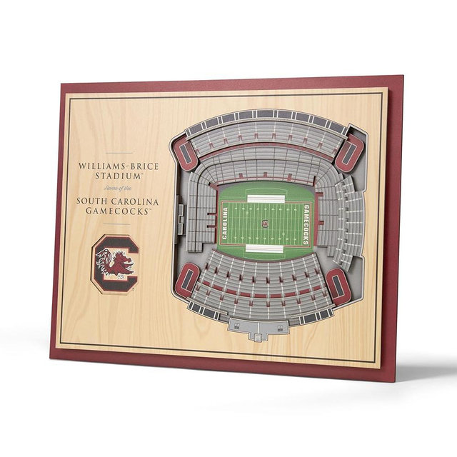 YouTheFan NCAA South Carolina Gamecocks 5-Layer StadiumView 3D Wall Art - Williams-Brice Stadium