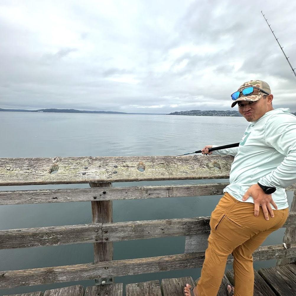 Ronelle really got into fishing. And squatting, of course.