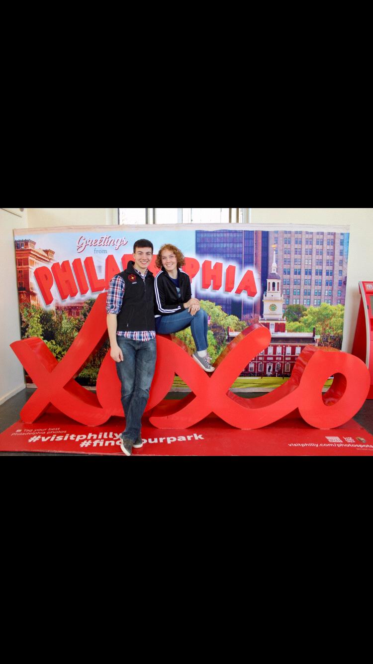 Hope and Tony took advantage of the train and took a trip to Philadelphia! Hope LOOOVED seeing the historical sites and Tony really enjoyed his Philly cheese steak for lunch!