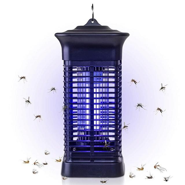 Mosquito Bug Zapper Fly Killer Bug Attractant with 1,500 Sq. Feet Coverage - Safe Silent & Effortless Electronic Operation - Outdoor and Indoor Hangable - For Patio BBQ Camping Home Kitchen and Office