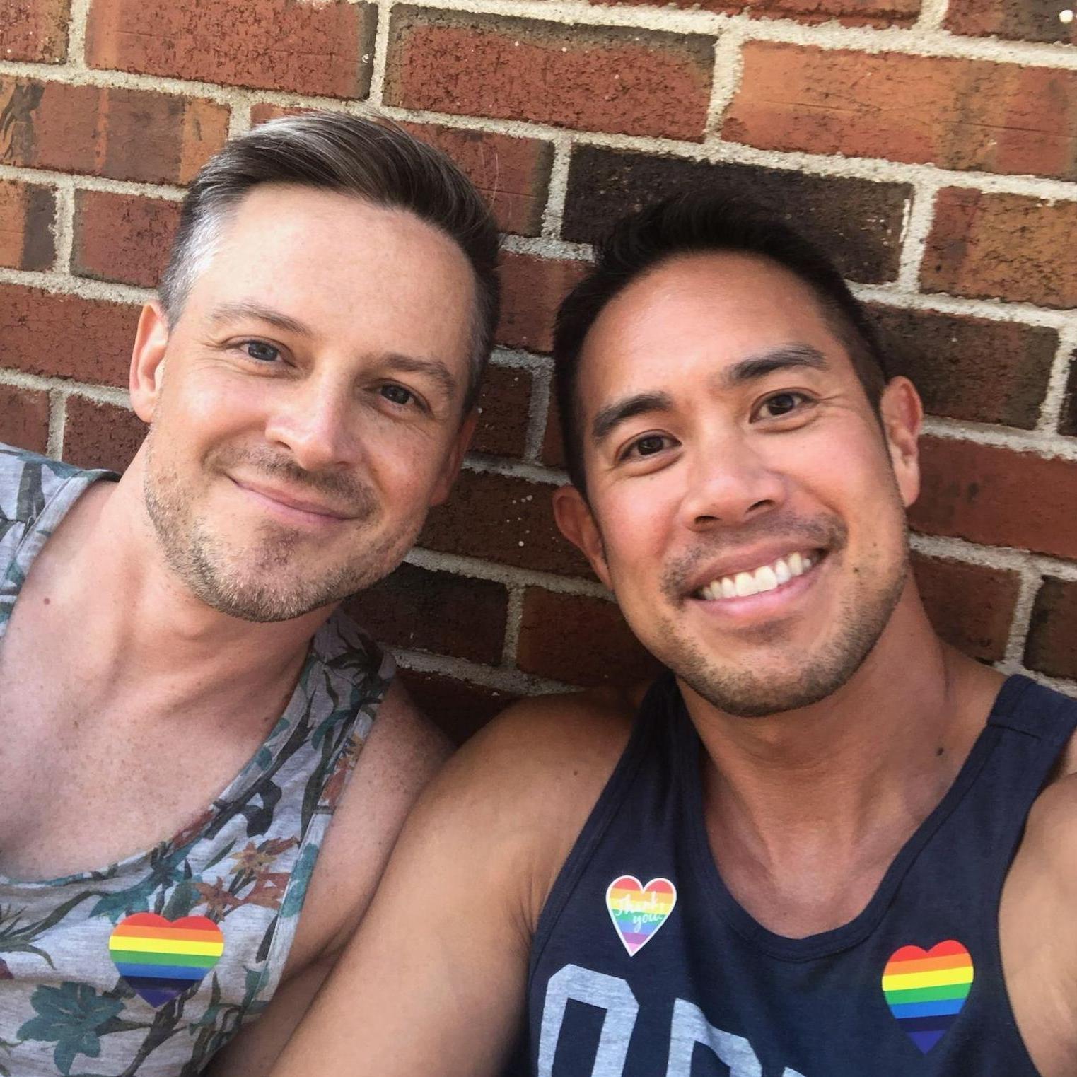 Celebrating our first Pride together in Middletown, CT!