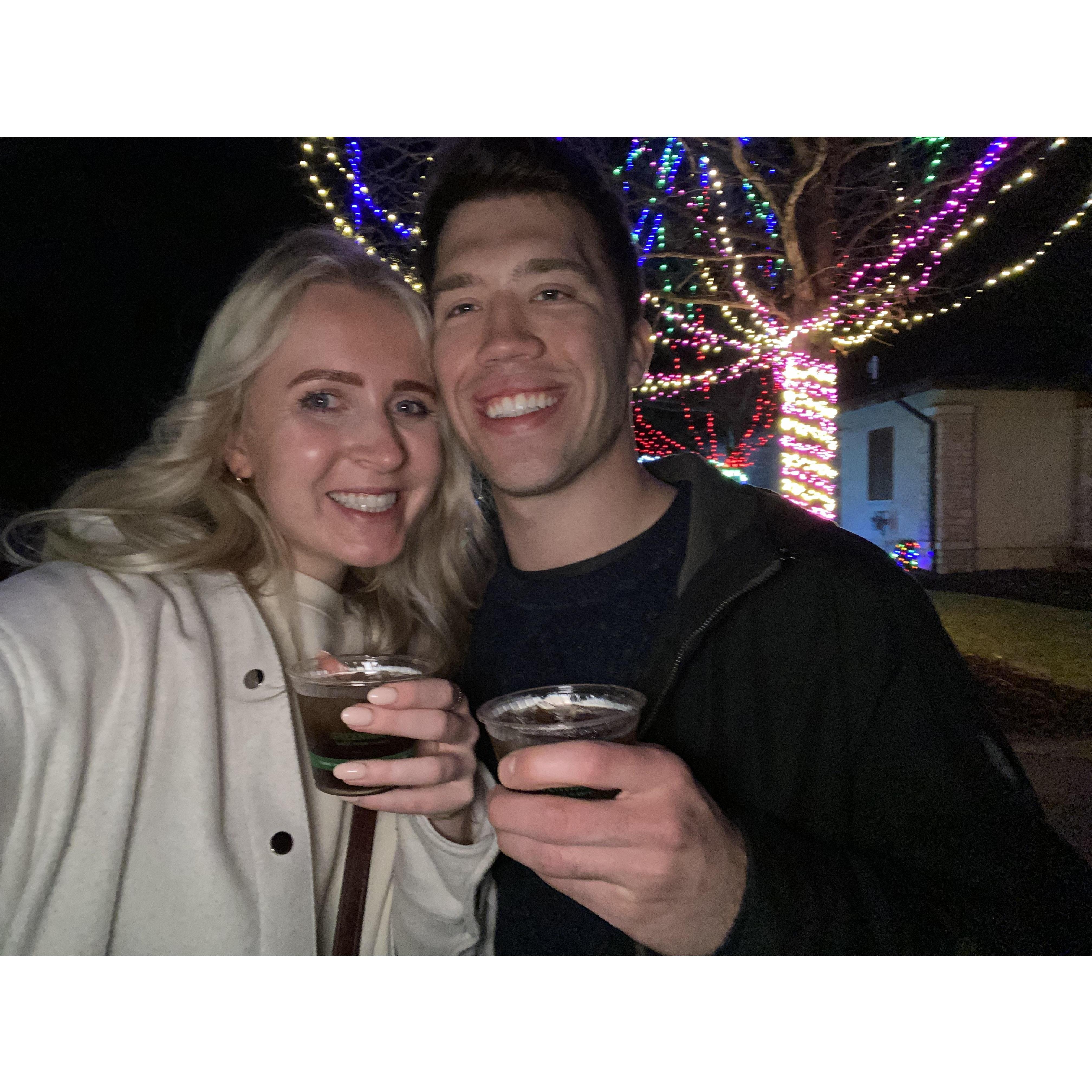 Columbus Zoo Lights EY Holiday party