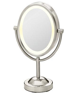 Double-Sided 1x/7x Magnified Oval Mirror