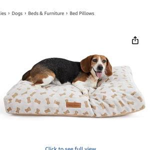 Modern Threads Ultra Plush Orthopedic Memory Foam Pillow Bed for Large Dogs with Supportive Filling and Stylish Textured Design, Beige