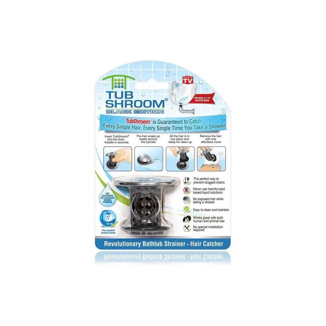 As Seen on TV TubShroom Drain Protector Black