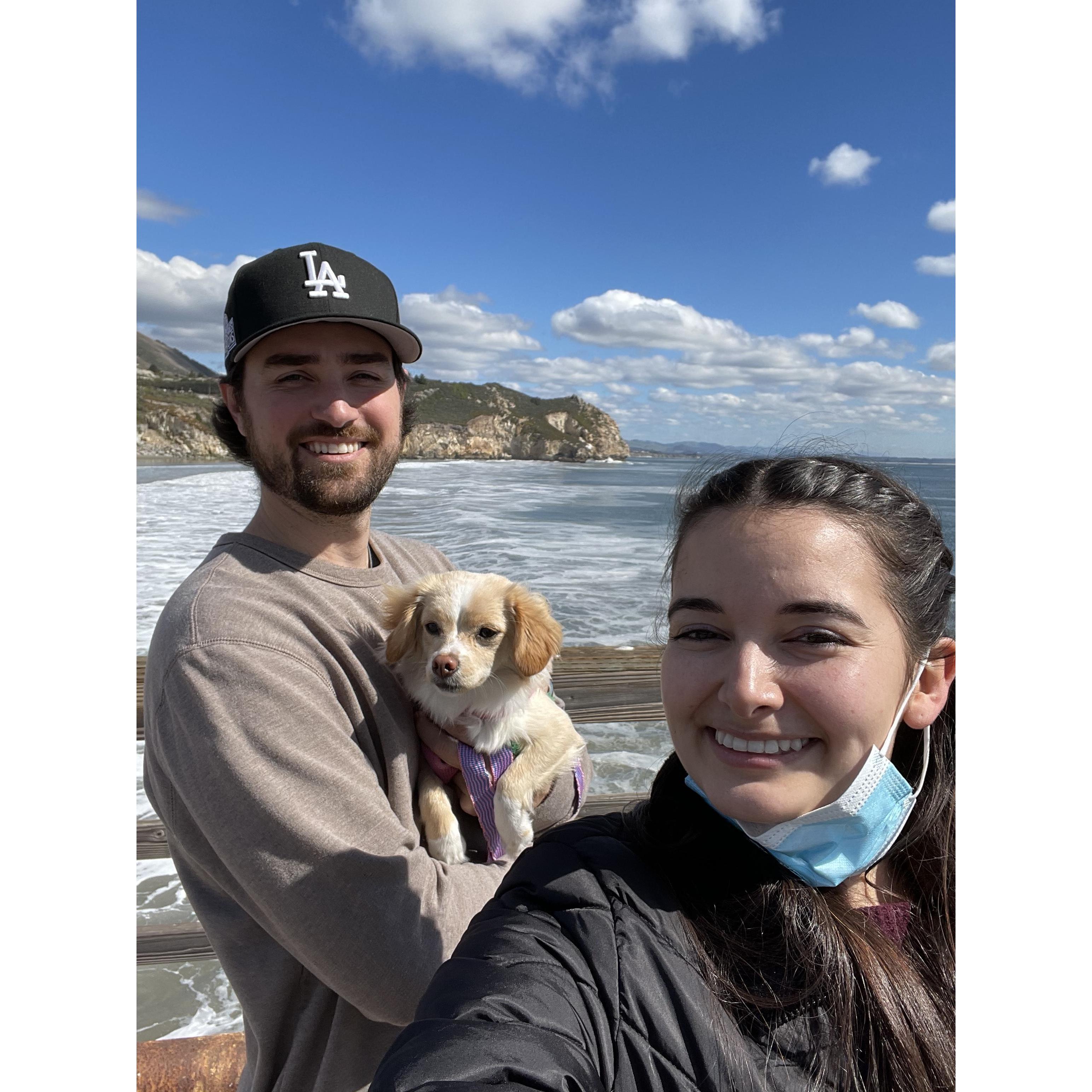 Had to include a pic with our fur baby! Hana was named after the road to Hana in Maui!! It's beautiful, I highly recommend you spend a day there!- March 2021